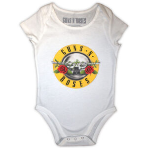 Guns N' Roses Classic Logo White Kids Baby Grow