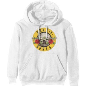Guns N' Roses Classic Logo White Pullover Hoodie