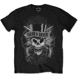 Guns N' Roses Faded Skull Black T-Shirt