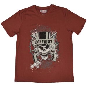 Guns N' Roses Faded Skull Red T-Shirt