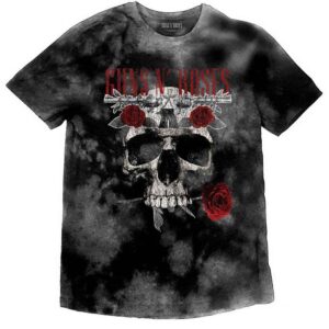 Guns N' Roses Flower Skull Grey Wash Collection Kids T-Shirt