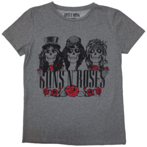 Guns N' Roses Hell Group Grey Ladies T-Shirt