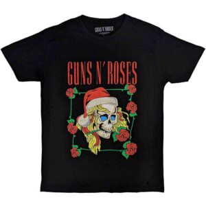 Guns N' Roses Holiday Skull Black T-Shirt