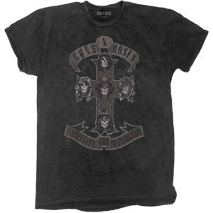 Guns N' Roses Monochrome Cross Black Wash Collection Kids T-Shirt