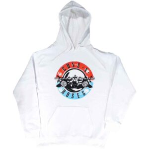 Guns N' Roses Motorcross Logo White Pullover Hoodie