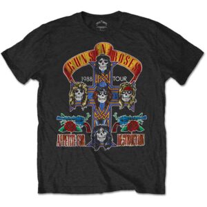 Guns N' Roses NJ Summer Jam 1988 Black Back Print T-Shirt