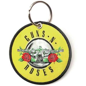 Guns N' Roses Patch Classic Circle Logo Double Sided Keychain