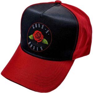 Guns N' Roses Rose Red & Black Baseball Cap