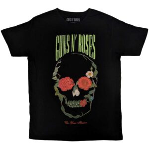 Guns N' Roses Rose Skull Black T-Shirt