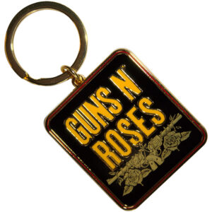 Guns N' Roses Stacked Black Keychain