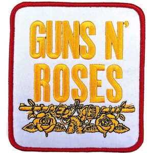 Guns N' Roses Stacked White White Patch