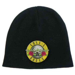 Guns N' Roses Unisex Bullet Logo Black Beanie Hat