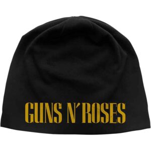 Guns N' Roses Unisex Logo JD Print Black Beanie Hat