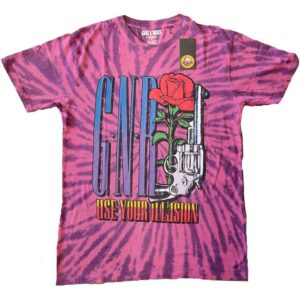 Guns N' Roses UYI Pistol Purple Wash Collection T-Shirt