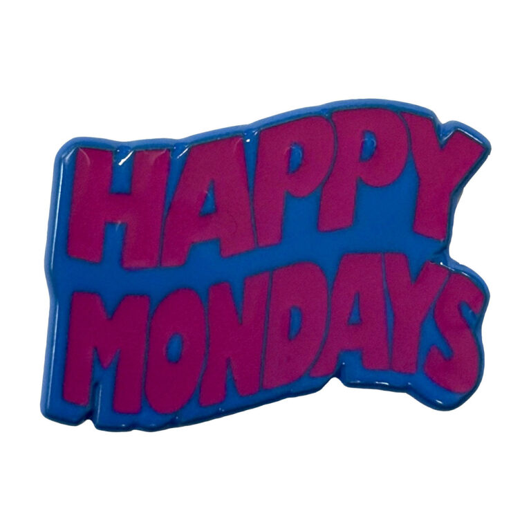 Happy Mondays Wavy Logo Pin Badge