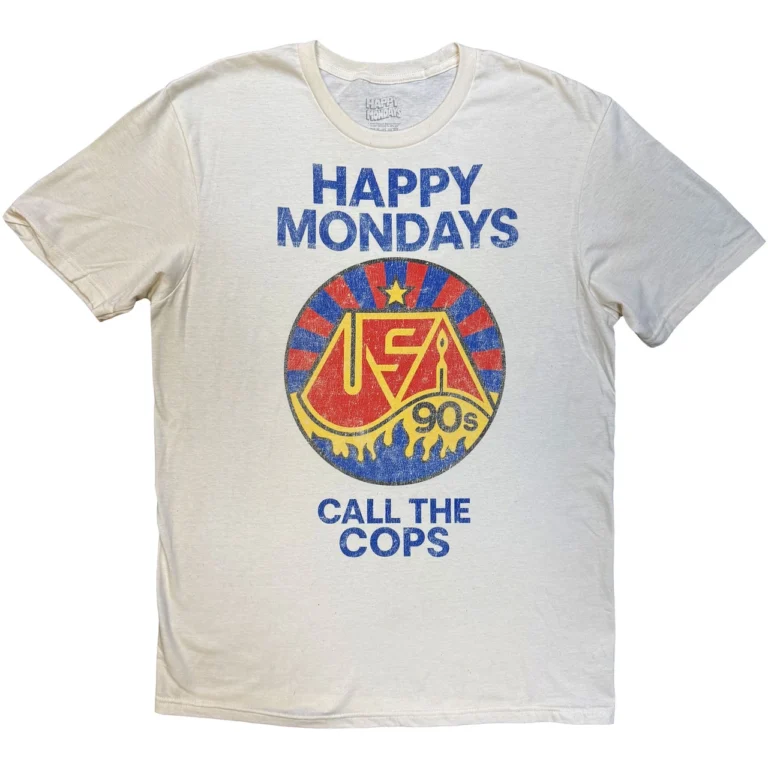 Happy Mondays Call The Cops T-Shirt