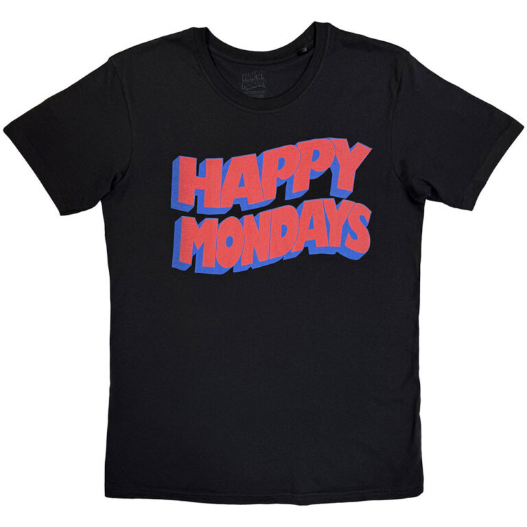 Happy Mondays Wavy Logo T-Shirt