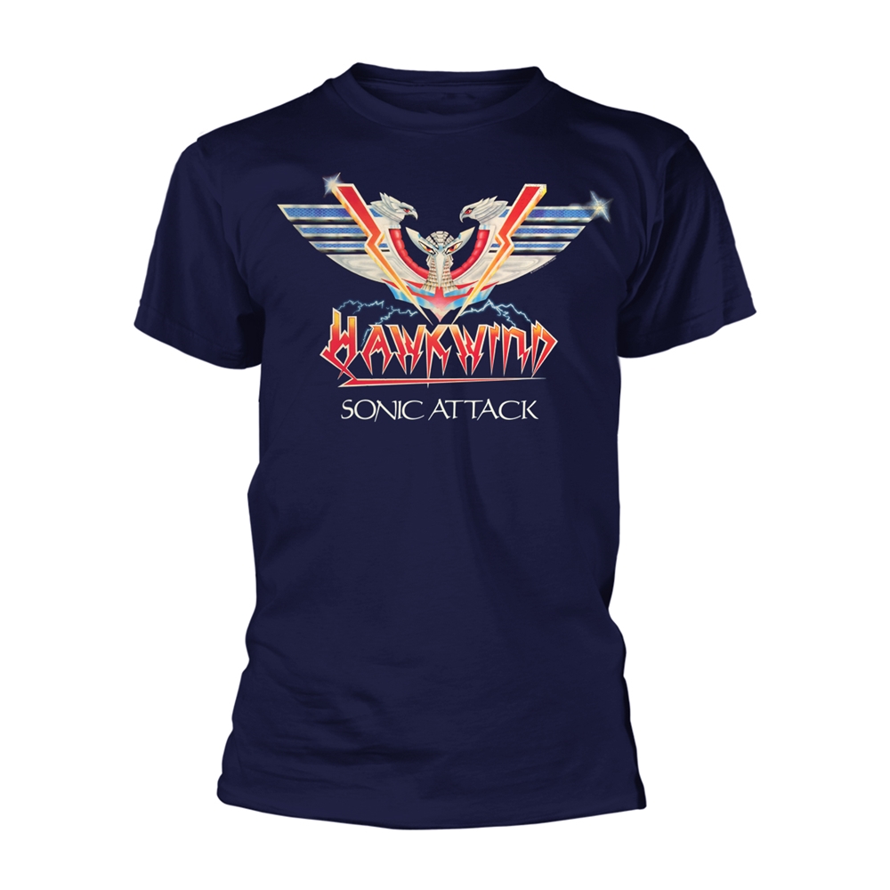 Hawkwind – Sonic Attack (navy) T-Shirt