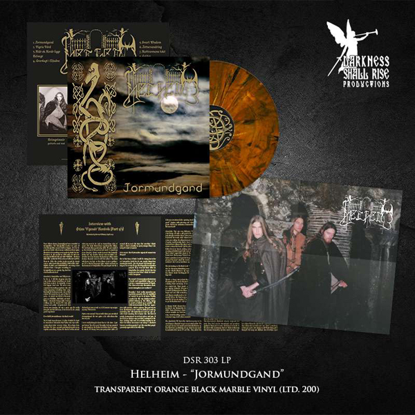 Helheim – JORMUNDGAND (TRANSPARENT ORANGE BLACK MARBLE VINYL) Vinyl LP