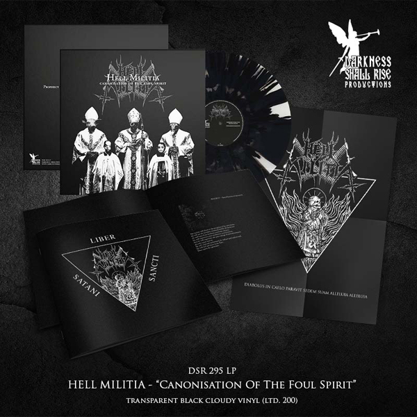 Hell Militia – CANONISATION OF THE FOOL SPIRIT (BLACK CLOUDY VINYL) Vinyl LP