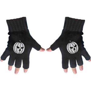Helloween Pumpkin Fingerless Gloves