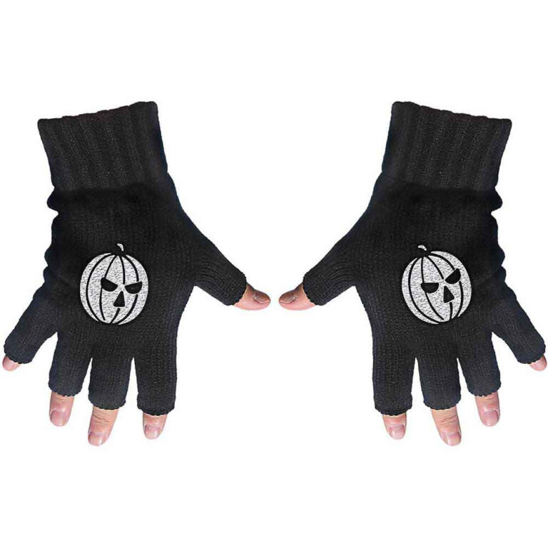 Helloween Pumpkin Fingerless Gloves