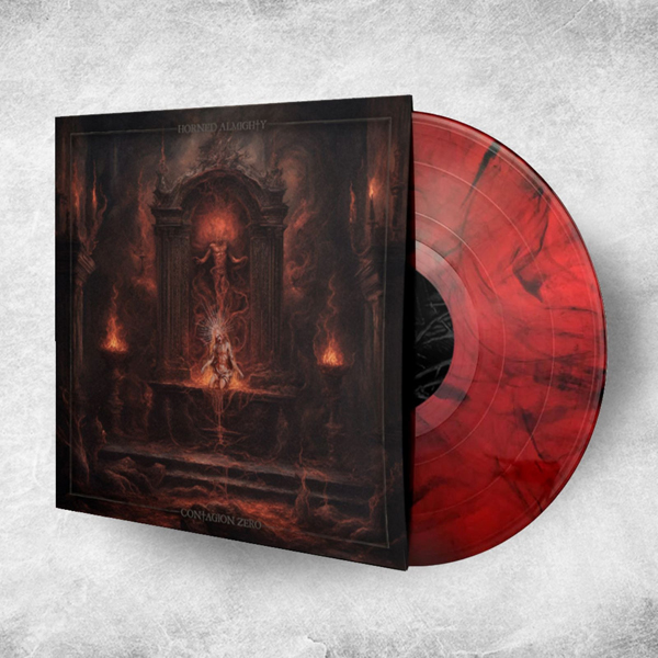 Horned Almighty – CONTAGION ZERO (TRANSPARENT RED / BLACK MARBLE VINYL) Vinyl LP