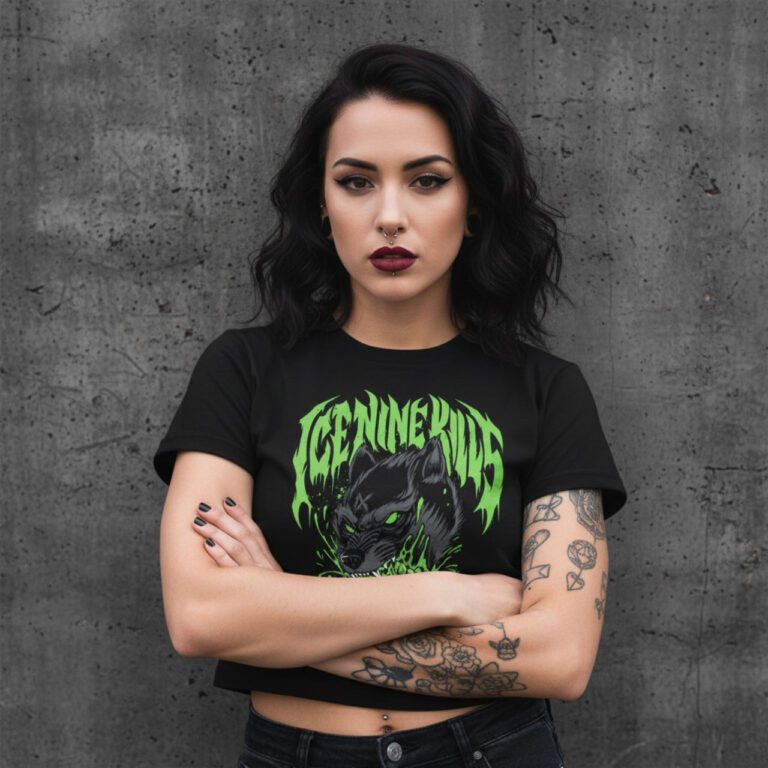 Ice Nine Kills Wolf Ladies Crop Top