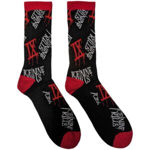 Ice Nine Kills Unisex Logos Black UK Size 7 - 11 Ankle Socks
