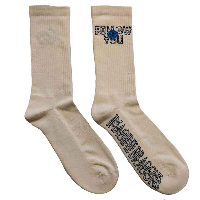 Imagine Dragons Follow You (White) (UK Size 7 – 11) Socks