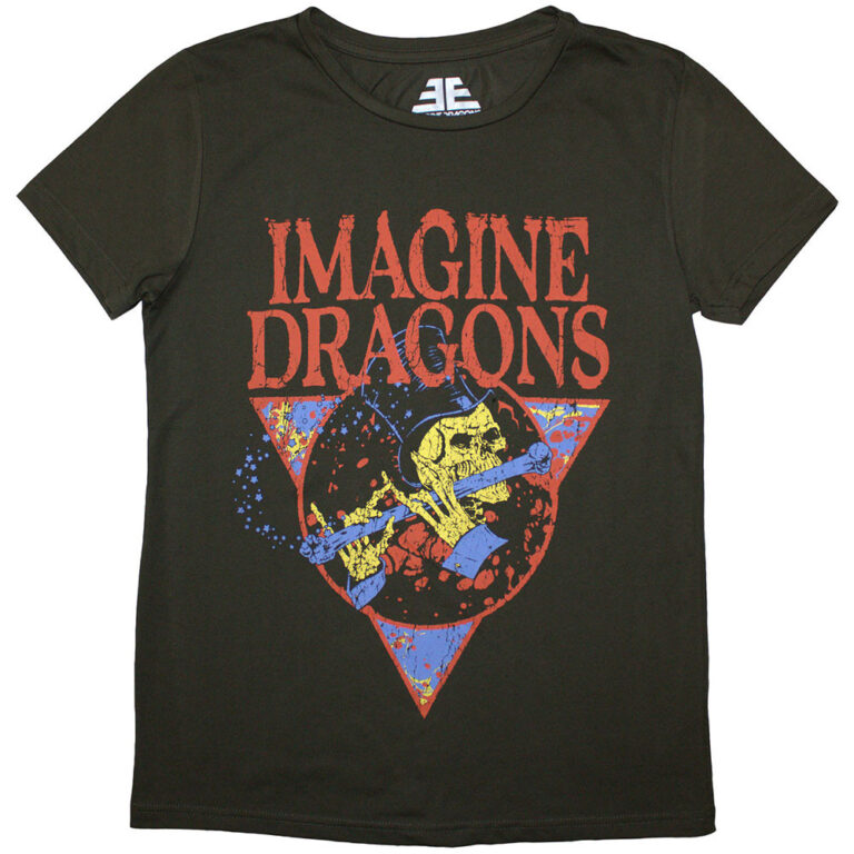 Imagine Dragons Skeleton Flute Ladies T-Shirt