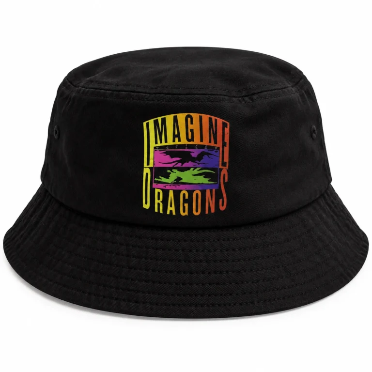 Imagine Dragons Double Dragons (Faded Black) Bucket Hat