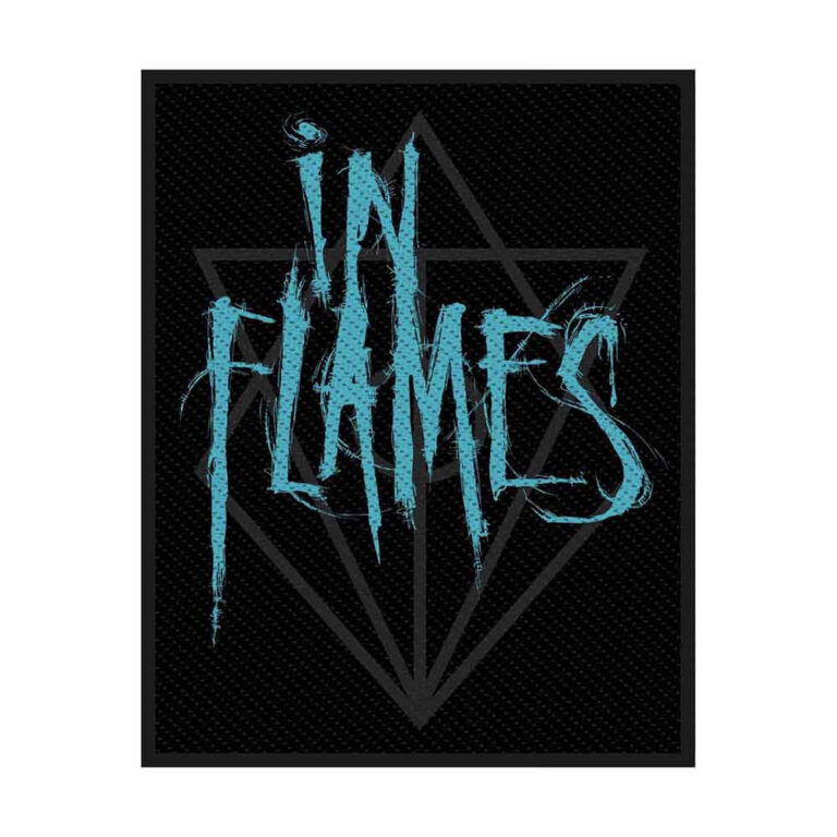 In Flames Scratched Logo Patch