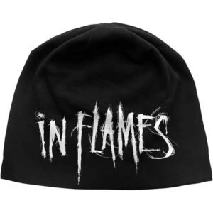 In Flames Unisex Logo Black Beanie Hat