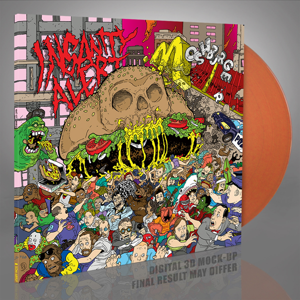 Insanity Alert – MOSHBURGER (TRANSPARENT ORANGE VINYL) Vinyl LP