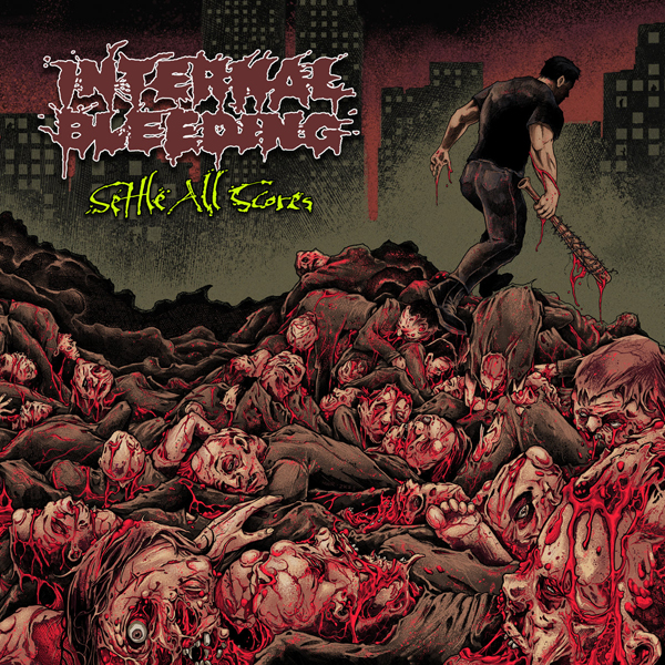 Internal Bleeding – SETTLE ALL SCORES (RED W/ BLACK SPLATTER VINYL) Vinyl LP