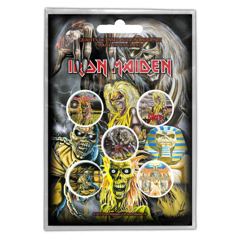 Iron Maiden Early Albums Badge Pack
