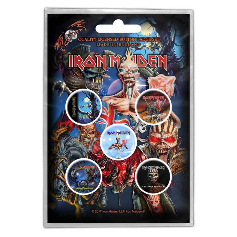 Iron Maiden Later Albums Badge Pack