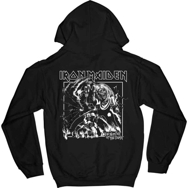 Iron Maiden Number Of The Beast One Colour Pullover Hoodie