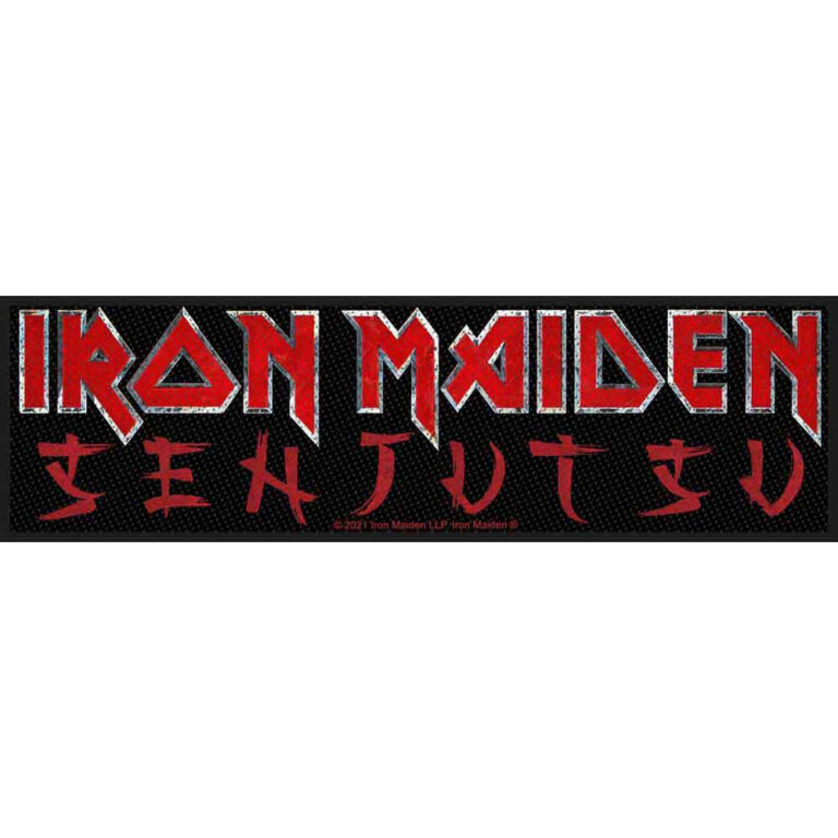 Iron Maiden Senjutsu Logo Large Strip Patch (200mm x 50mm)