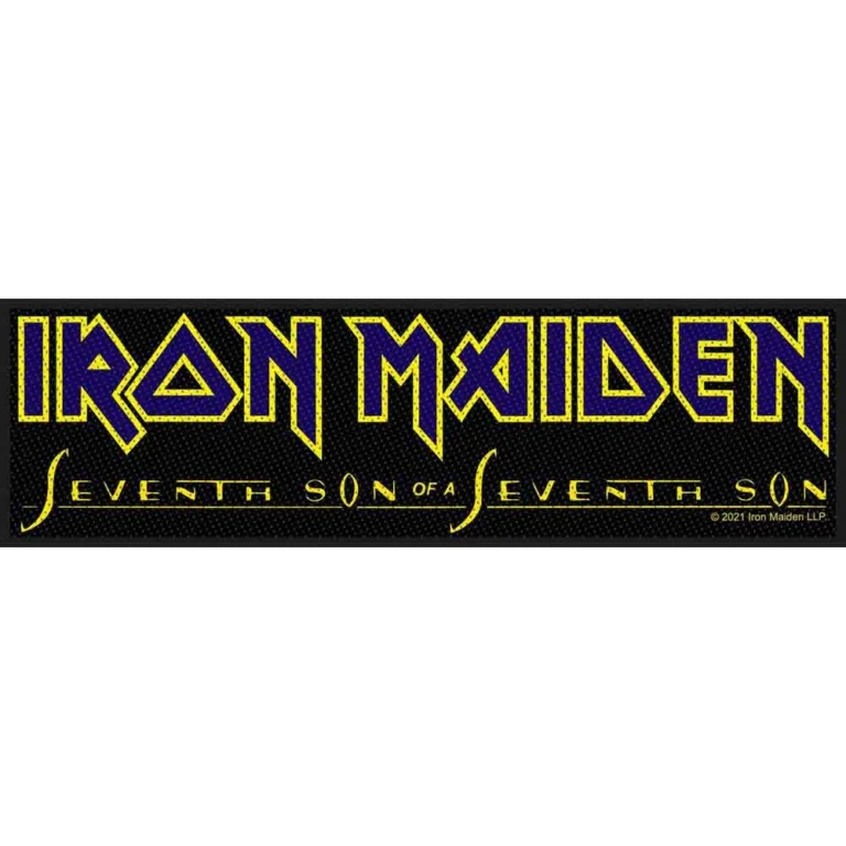 Iron Maiden Seventh Son Logo Large Strip Patch (200mm x 50mm)
