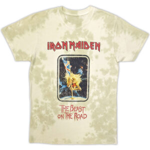 Iron Maiden Beast On The Road Sand Wash Collection T-Shirt