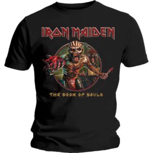 Iron Maiden Book of Souls Eddie Circle Black T-Shirt