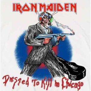 Iron Maiden Chicago Mutants Back Print T-Shirt