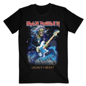Iron Maiden Eddie on Bass Black T-Shirt