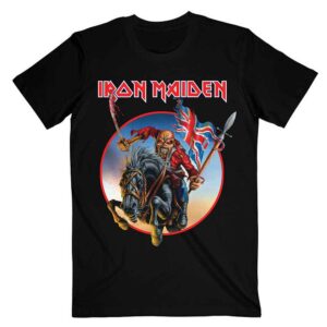 Iron Maiden Euro Tour Black Back Print T-Shirt