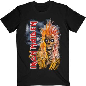 Iron Maiden First Album Track list V.3. Back Print T-Shirt