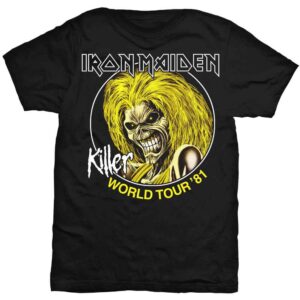 Iron Maiden Killer World Tour 81 Black T-Shirt