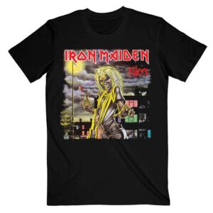 Iron Maiden Killers V.2. Album Track list Black Back Print T-Shirt