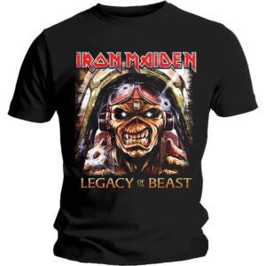 Iron Maiden Legacy Aces Black T-Shirt